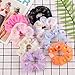 8 LED Scrunchies - Light Up Hair Accessories for Women, Girls - Glow in the Dark Hair Ties & Bands for Christmas, Rave Party (#02)