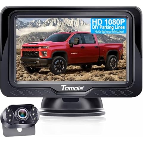 1080P Waterproof Reversing Camera with Monitor Cover