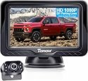 Rückfahrkamera Leicht Einzurichten Plug-Play: Farbe Klares Bild Nachtsicht DIY-Leitfäden HD 1080P Keine Verzögerung Auto Rückfahrkamera mit 4.3" LCD Monitor IP69 Wasserdicht für LKW/SUV Tomoia T1