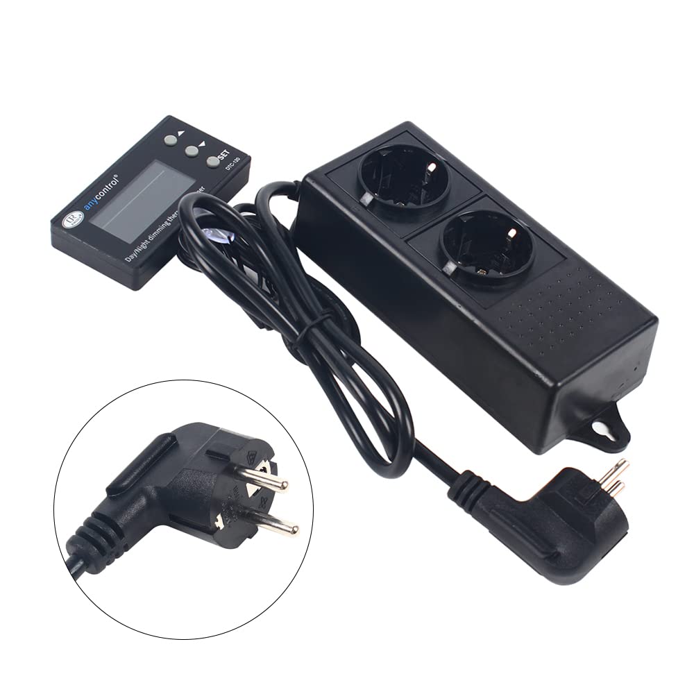 Terrarium Termostato Digitale con Regolatore PID Regolatore Temperatura 0-50°C Display LCD 16A/250V per Rettili Serra Acquario Incubazione Precisione di Misura 0,1°C