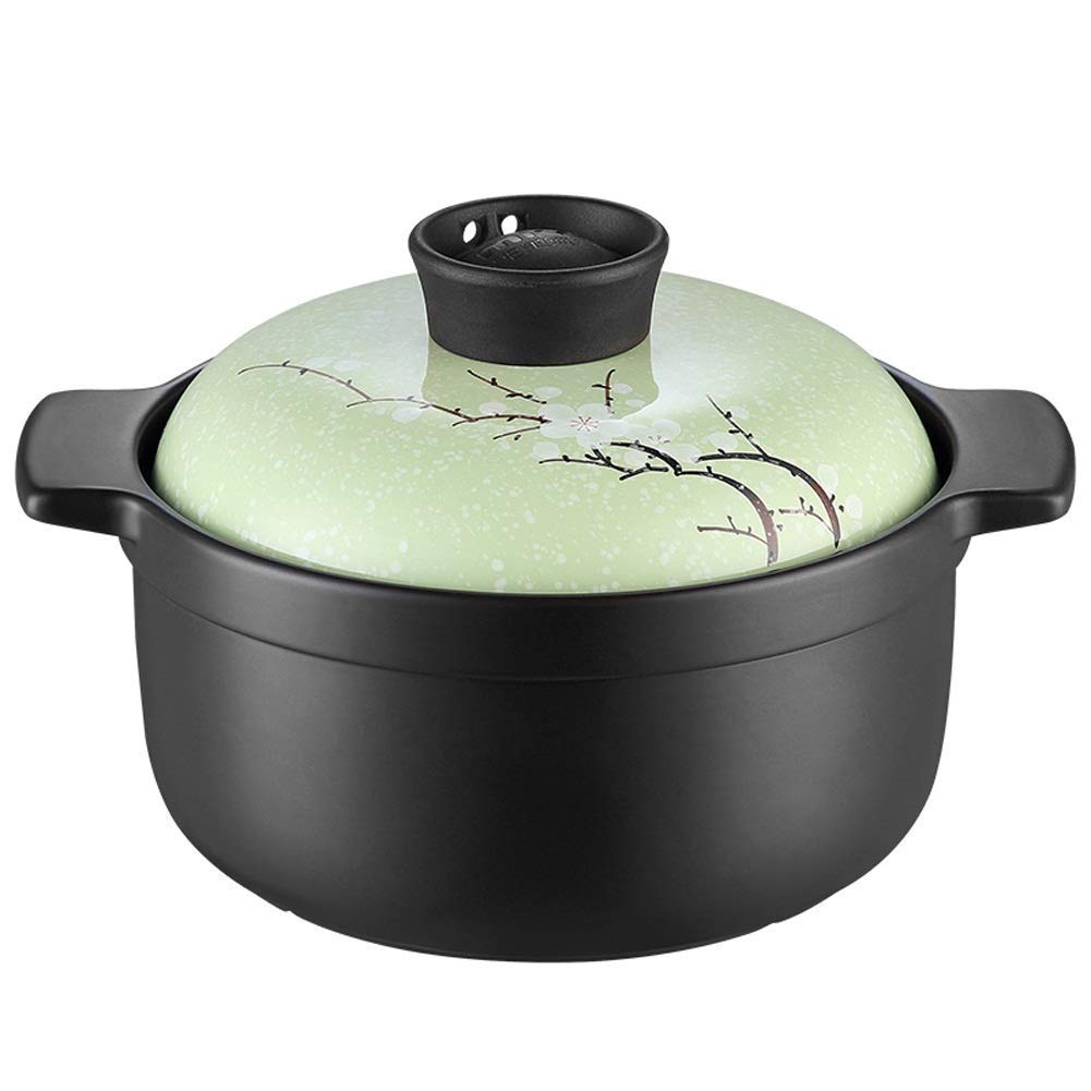 WDCDYQDH Casserole Dish Household Large Capacity Soup Pot High Temperature Resistant Ceramic Stew Cookware
