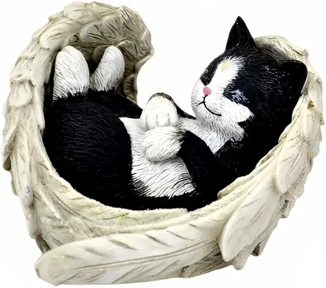 Blake Jensen Katzenfigur 'Fur-Ever in Our Hearts' - Handgefertigte Dahl Jensen Figur