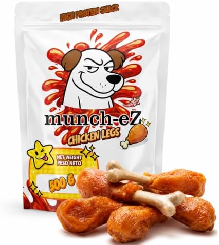 Snacks para Perros, Muslos de Pollo Naturales, 500 g | Premios de pollo blandos y jugosos para entrenamiento y recompensa diaria. Chuches naturales en bolsa resellable XL