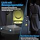 PZSUNLY Toilette Licht WC-Nachtlicht - 8 Farben Toilettenlicht mit Bewegungsmelder und wasserdichter Funktion, Toilettenschüssel Nachtlicht zum Toilettenbeleuchtung
