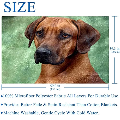 Plaid Rhodesian Ridgeback couverture douce haute qualité pour lit - 6