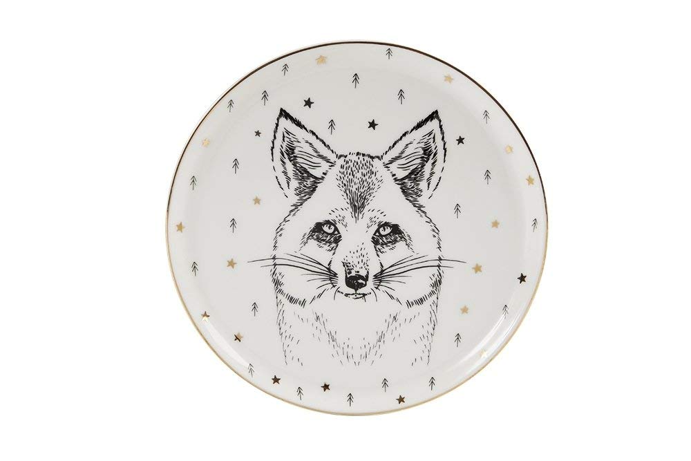 Porland Forest Fox Düz Tabak 20cm