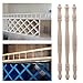 RDEXP 50Pcs Unfinished Wood Spindles Baluster 10.83x0.71inch for Home Decor Furniture