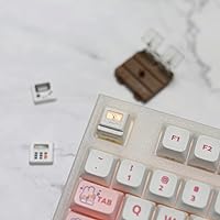 Vista 5 de Linda tecla con diseño 3D ESC R4 personalizado para teclado mecánico, mini teclado retro para videojuegos (blanco)