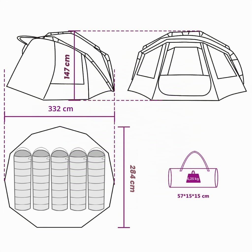 vidaXL Tente de pêche tentes de pêche Tente de Camping
