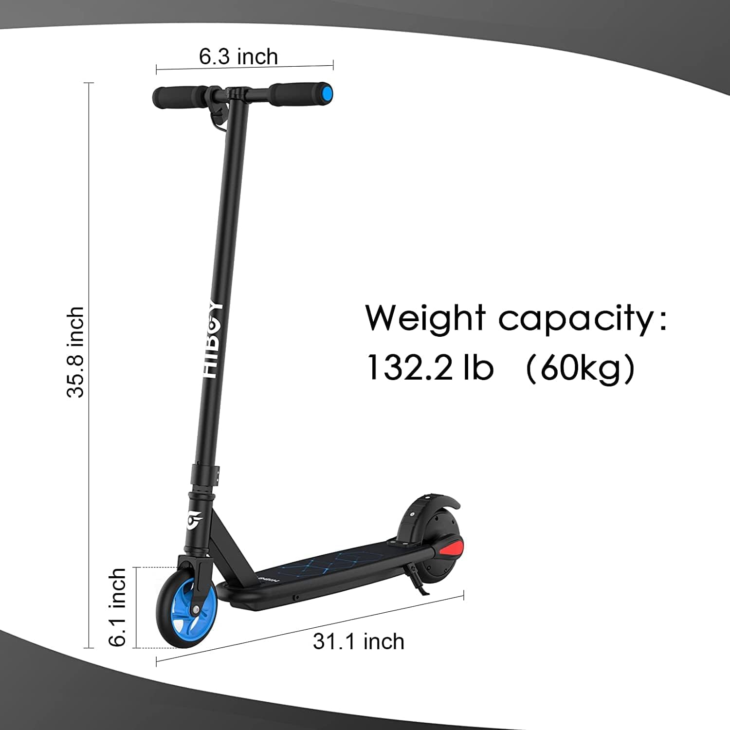 Hiboy RH0 Electric Scooter, Foldable Commuting Electric Scooter for Adults