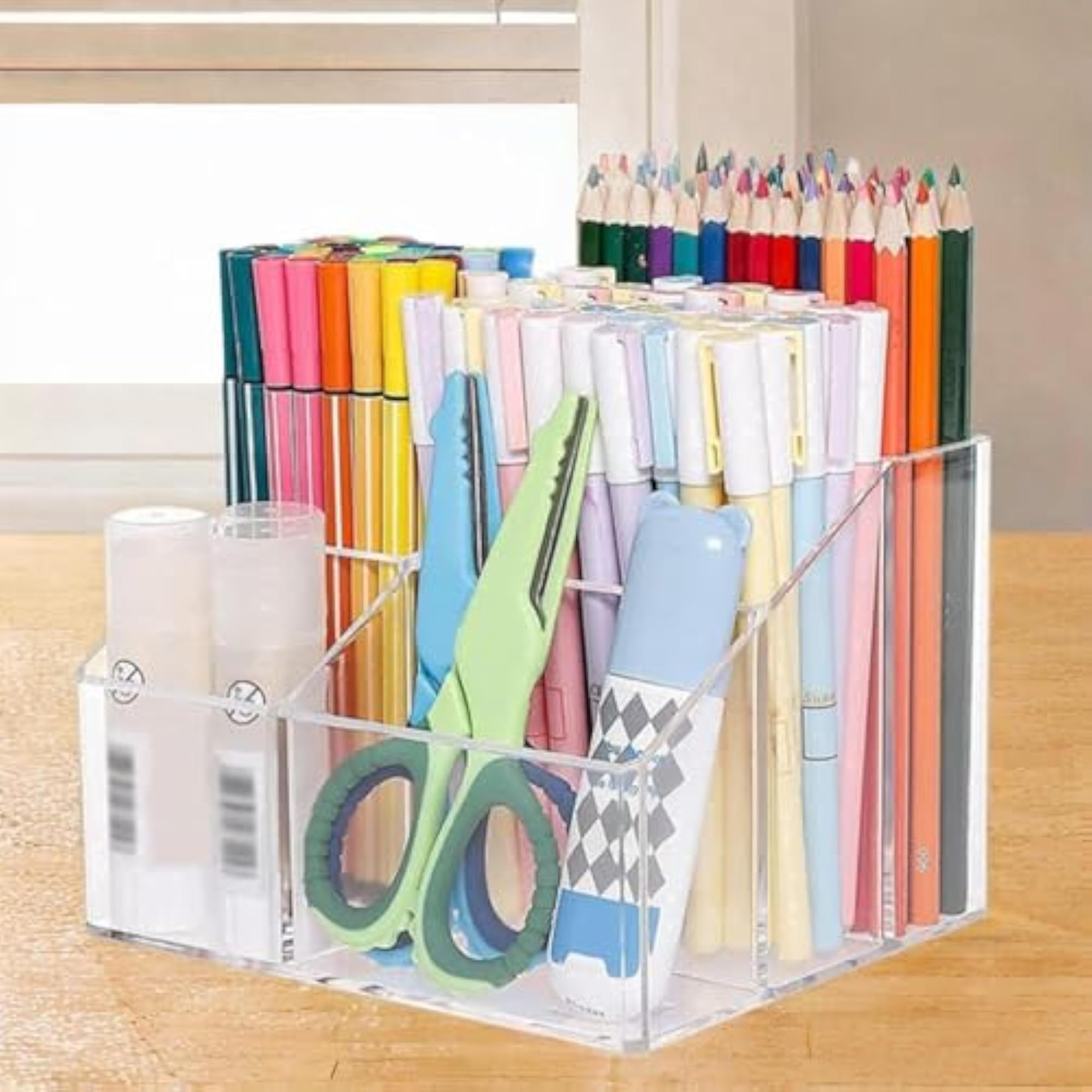 Modern Makeup Brush Holder, Countertop Organizer