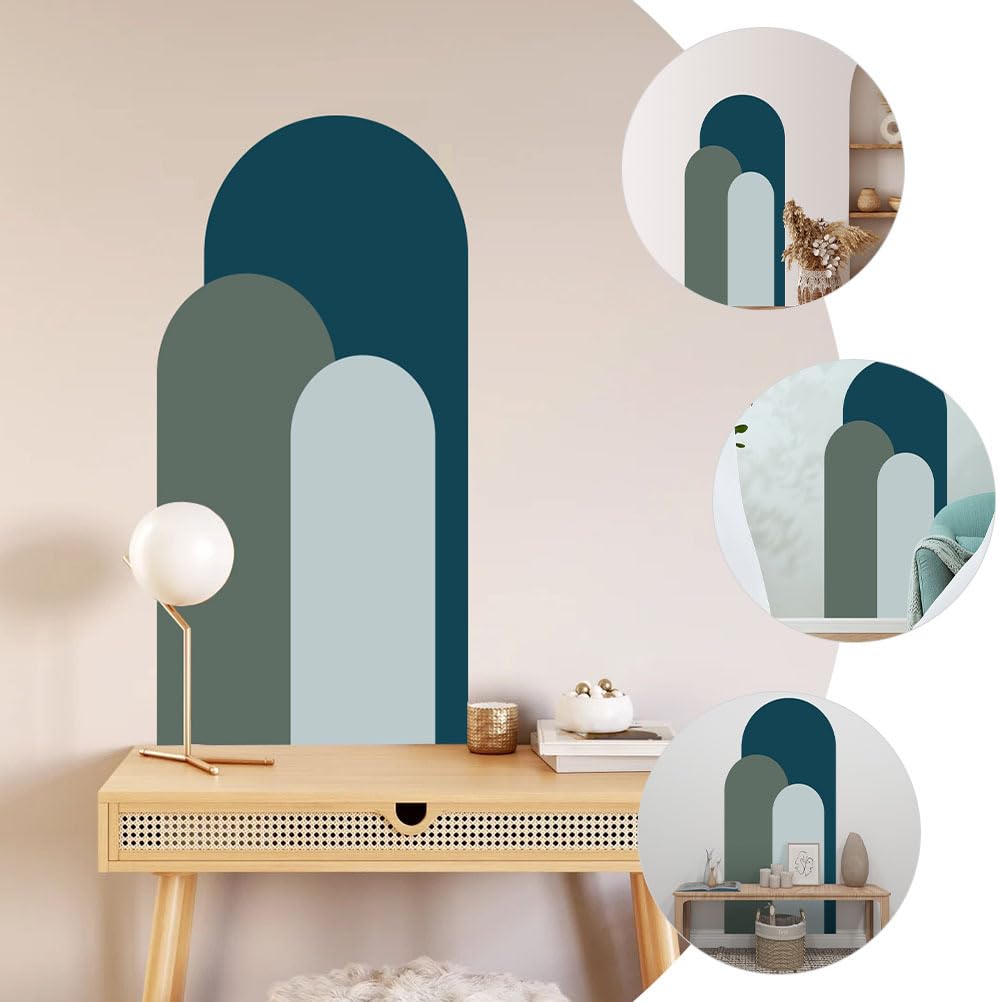 Uonlytech Adesivi Adesivi Decalcomania Della Parete Ad Forma Geometrica Buccia E Carta Parati Autoadesiva Adesivo Rimovibile Decorazione Murale Boho Per Soggiorno