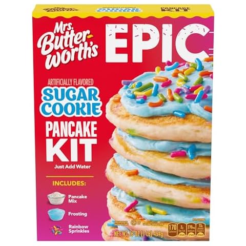 Mrs. Butterworth's Epic Sugar Cookie Flavored Pancake Mix Kit, 16 oz. Cover