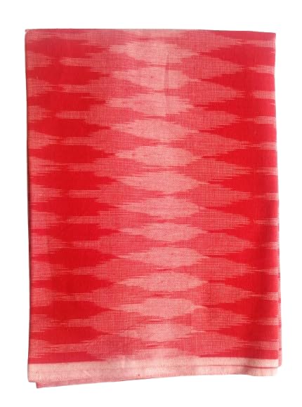 Image of Cotton Pochampally ikat unstitched blouse, Kurthi, long frock fabric material for women (1 meter, 2 meters & 3 meters)