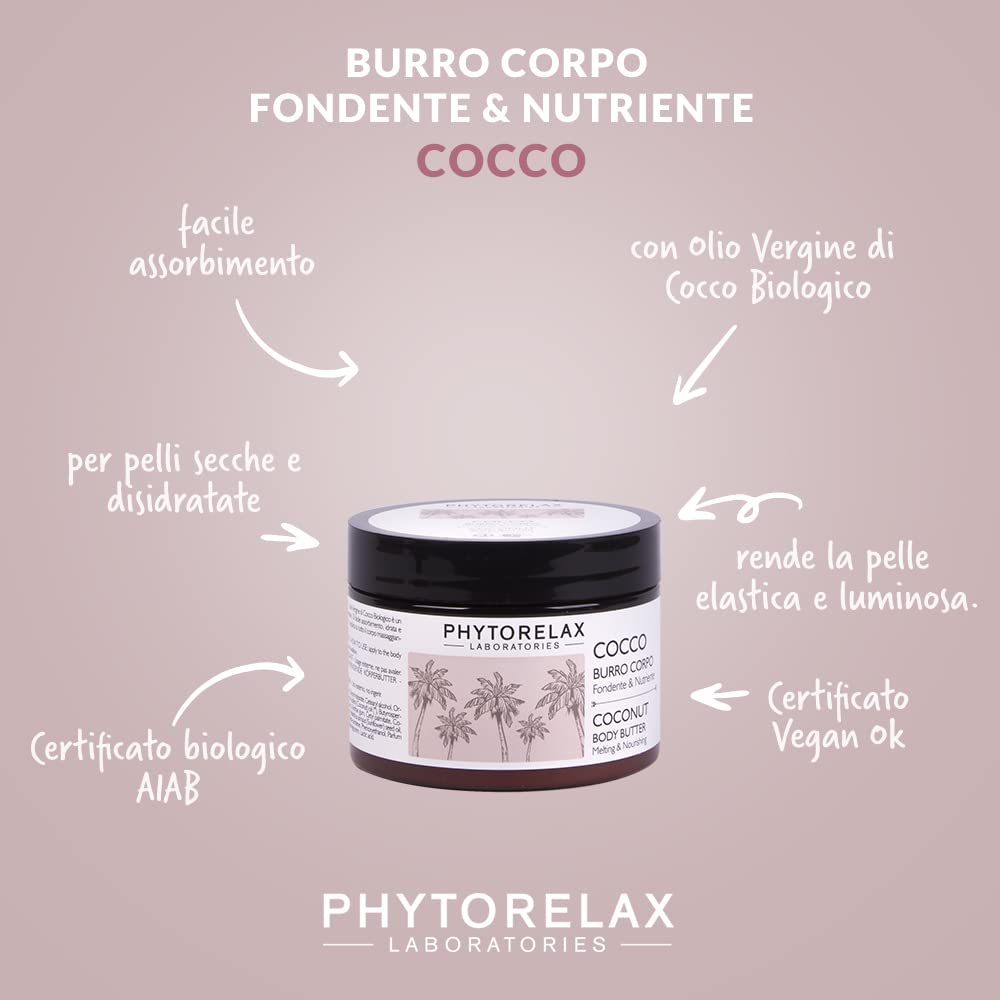 Phytorelax Vegan & Organic Cocco Masło do Ciała, 250 ml