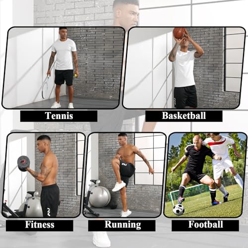 3 Pack Men's Athletic Shorts Elastic Waistband Quick Dry with Pockets for Casual Running Workout Gym Activewear3