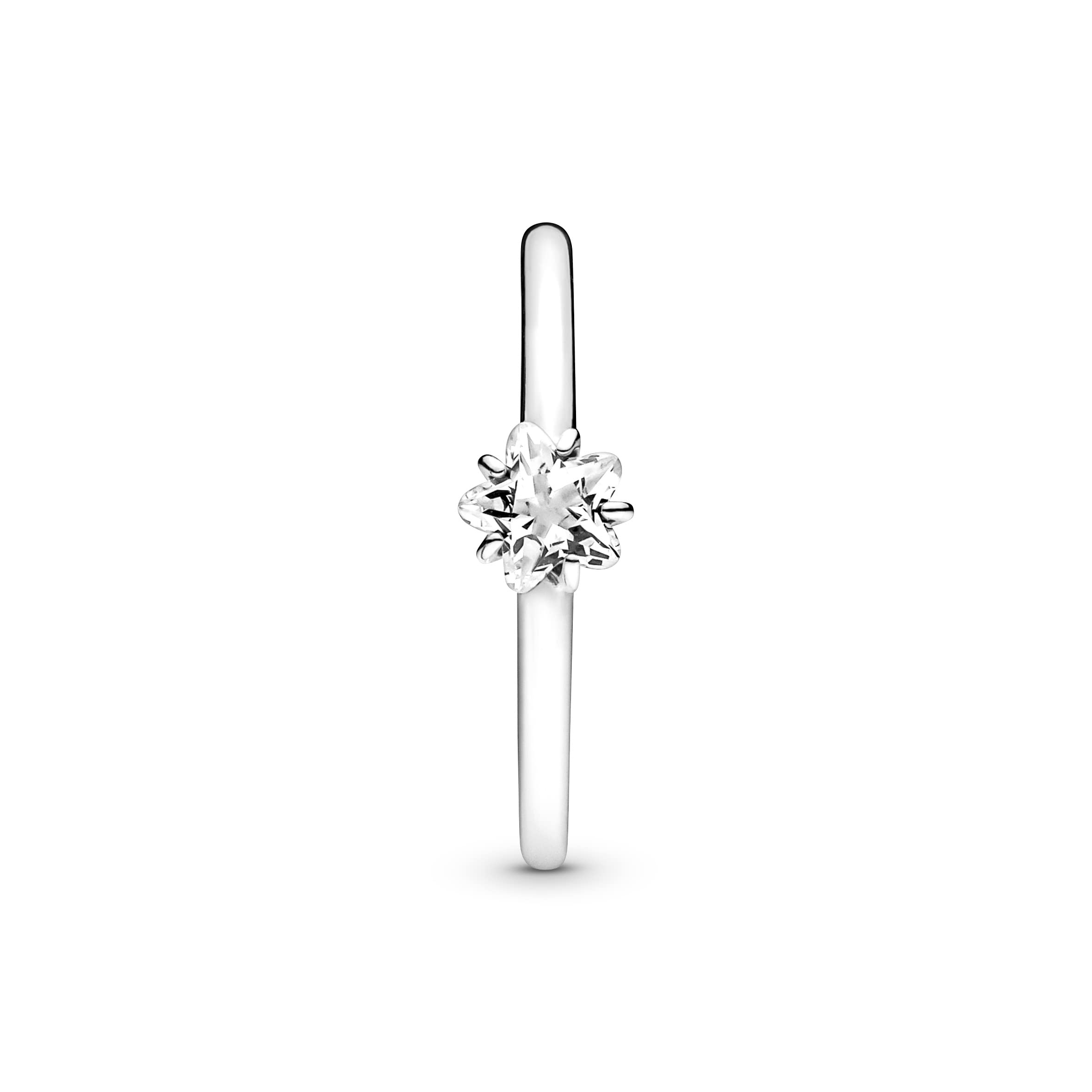 Pandora Moments Ring Stern, Sterlingsilber, mit klarem Cubic Zirkonia, 48