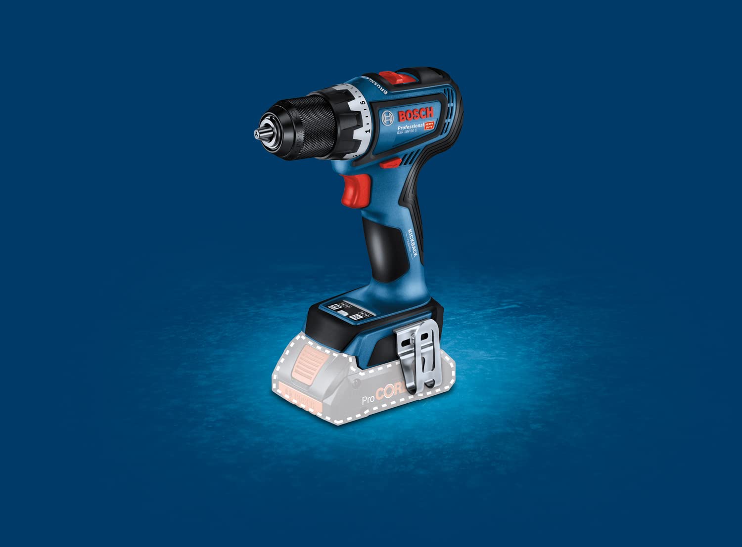 Bosch Professional KIT 4 Outils Bosch GSR/GKT/GST/GEX + 1 18V 4.0Ah + 2 x ProCore 5.5Ah-0615990N36