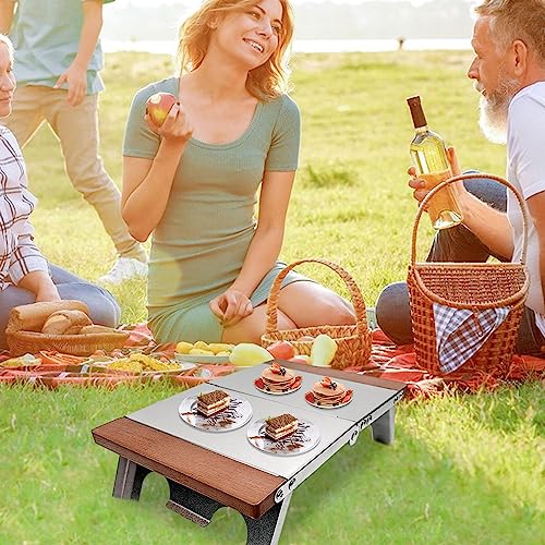 Table pliante d'extérieur Teksome compacte pour pique-nique et camping