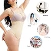 Nebility-Women-Butt-Lifter-Shapewear-Hi-Waist-Tummy-Slimmer-Thong-Panty-Seamless-Body-Shaper-Shorts Nebility Women Butt Lifter Shapewear Hi-Waist Tummy Slimmer Thong Panty Seamless Body Shaper Shorts (M/L, Beige(Thong Panty))
