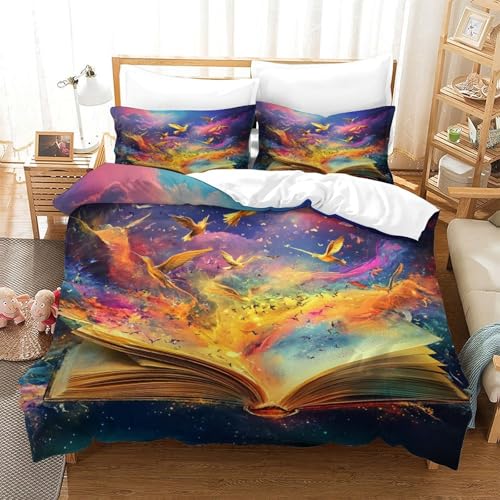 Housse de couette microfibre douce à zip invisible pour grand lit - 2