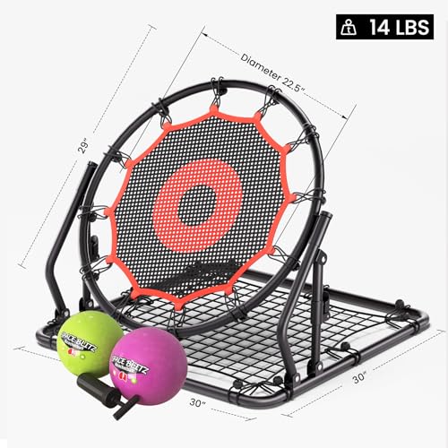 Metal Dual-Sided Baseball Softball Rebounder Net,Multi-Sport Pitch Back Rebound Net with Angles Adjustable - image 9