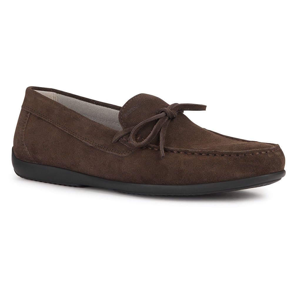 Geox Men's U Ascanio A Moccasin, Coffee, 9 UK