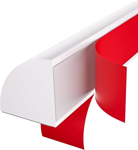 Moldeado flexible de un cuarto de redondo, mini moldura de goma para despegar y pegar (59 pulgadas)