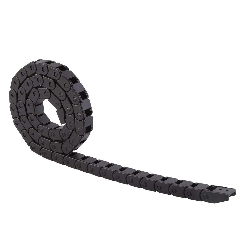 Trekketting van nylon, kunststof transmissieketting, kabels, transportkettingen, voor kabeldrager, kabel voor 3D-printer, machinekabels, lengte 1 m, 10 x 10 mm Tokaneit