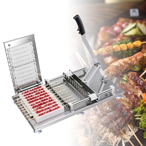 Máquina de pinchos de carne para barbacoa – Pincho portátil rápido de acero inoxidable para restaurantes