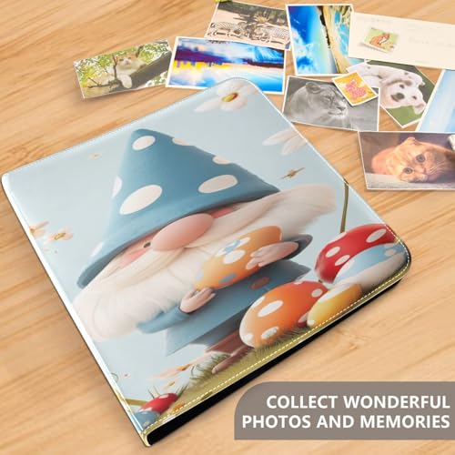Álbum de Fotos Scrapbook Adhesivo DIY con Tapa de Cuero PU, 40 Páginas, 3 Argollas, Tamaño 11.8 x 11.2 pulgadas miniatura 5