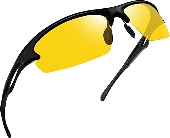 Joopin Rectangle Sports Sunglasses Polarized UV400 Protection Wrap Around