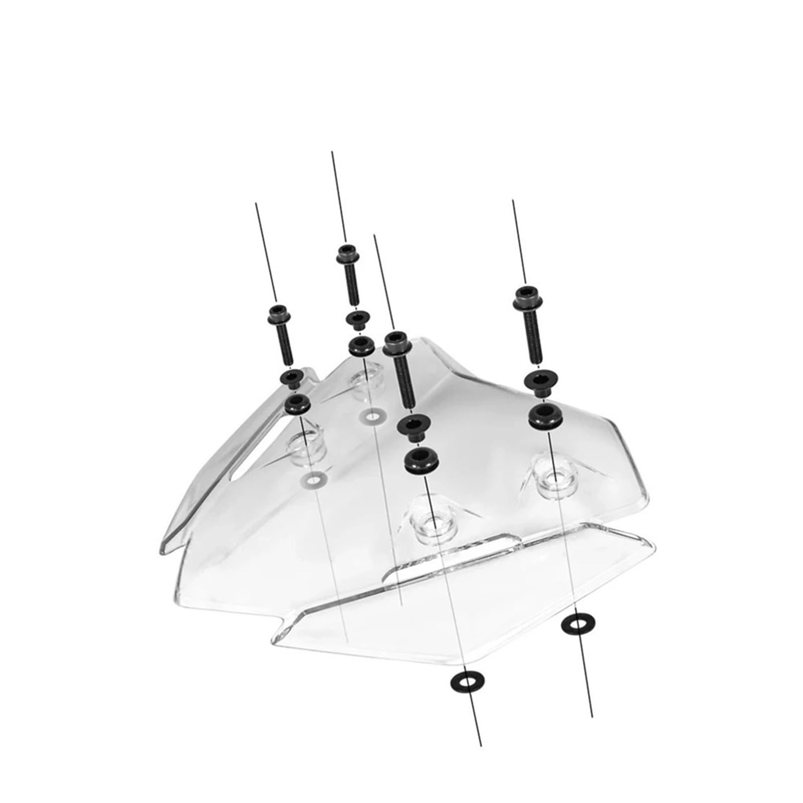Parabrezza Moto Per XMAX300 XMAX 250 XMAX125 2023 2024 2025 Parabrezza Sportivo Per Moto Visiera Deflettore Accessori