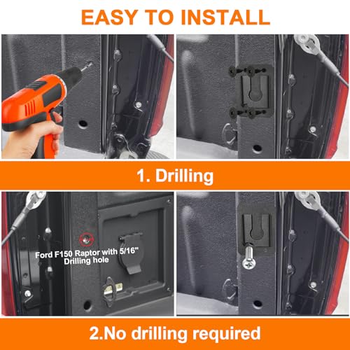 LMRSTOO Truck Bed Extender,Fit for Ford F150/F250 7+Titan 6+Tundra 7+Sierra 3+Ram 1500/2500/3500 - Thumbnail 3