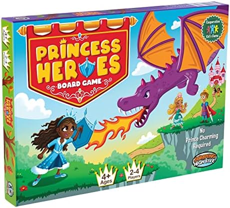 Princess Heroes Board Game! Cooperative Learning Game for Kids Age 4 to 8 – Children 4 and Up Develop Confidence and New Skills Through Play.