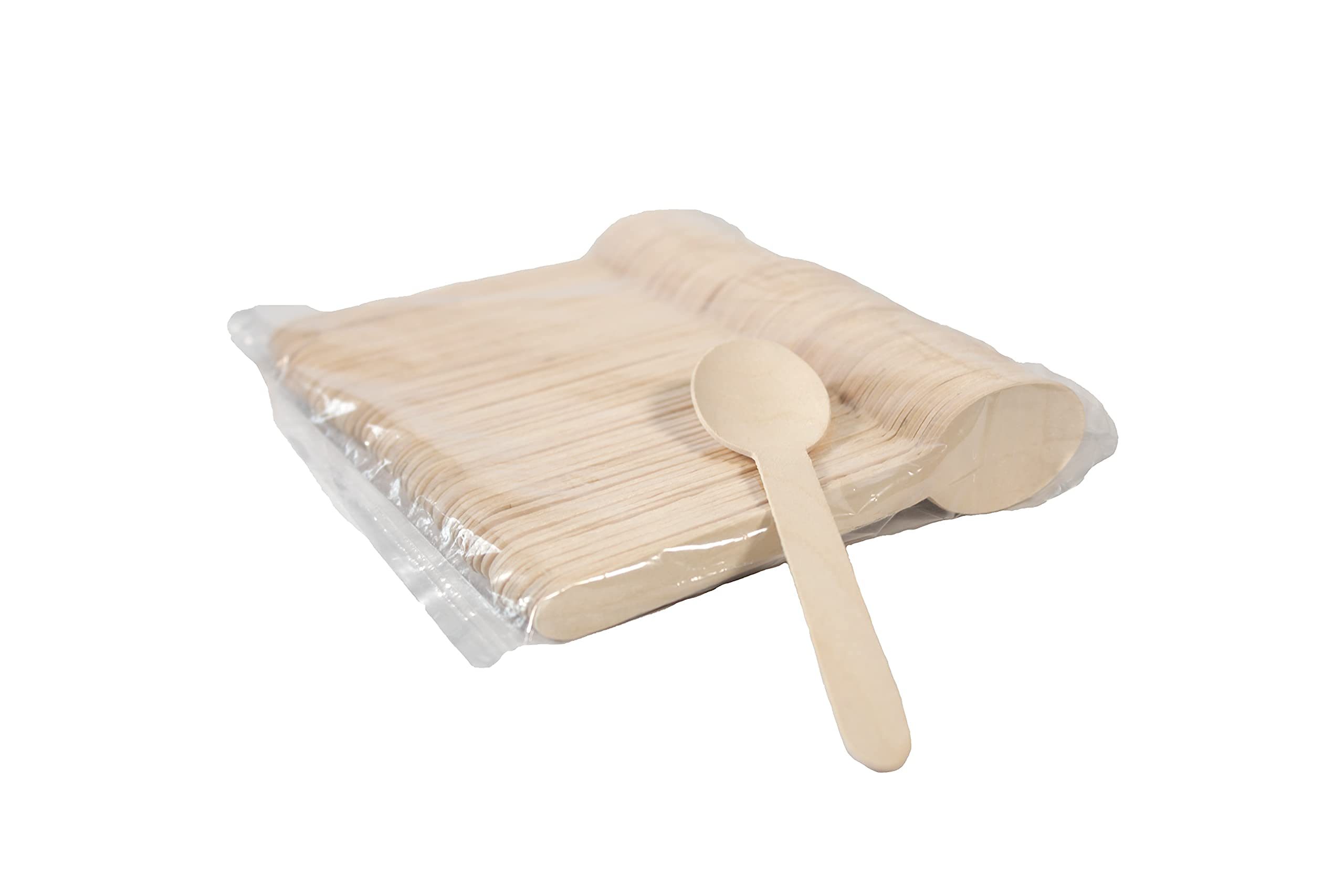 Cucharas de madera. Biodegradables y compostables 1000 uds de 165 mm.