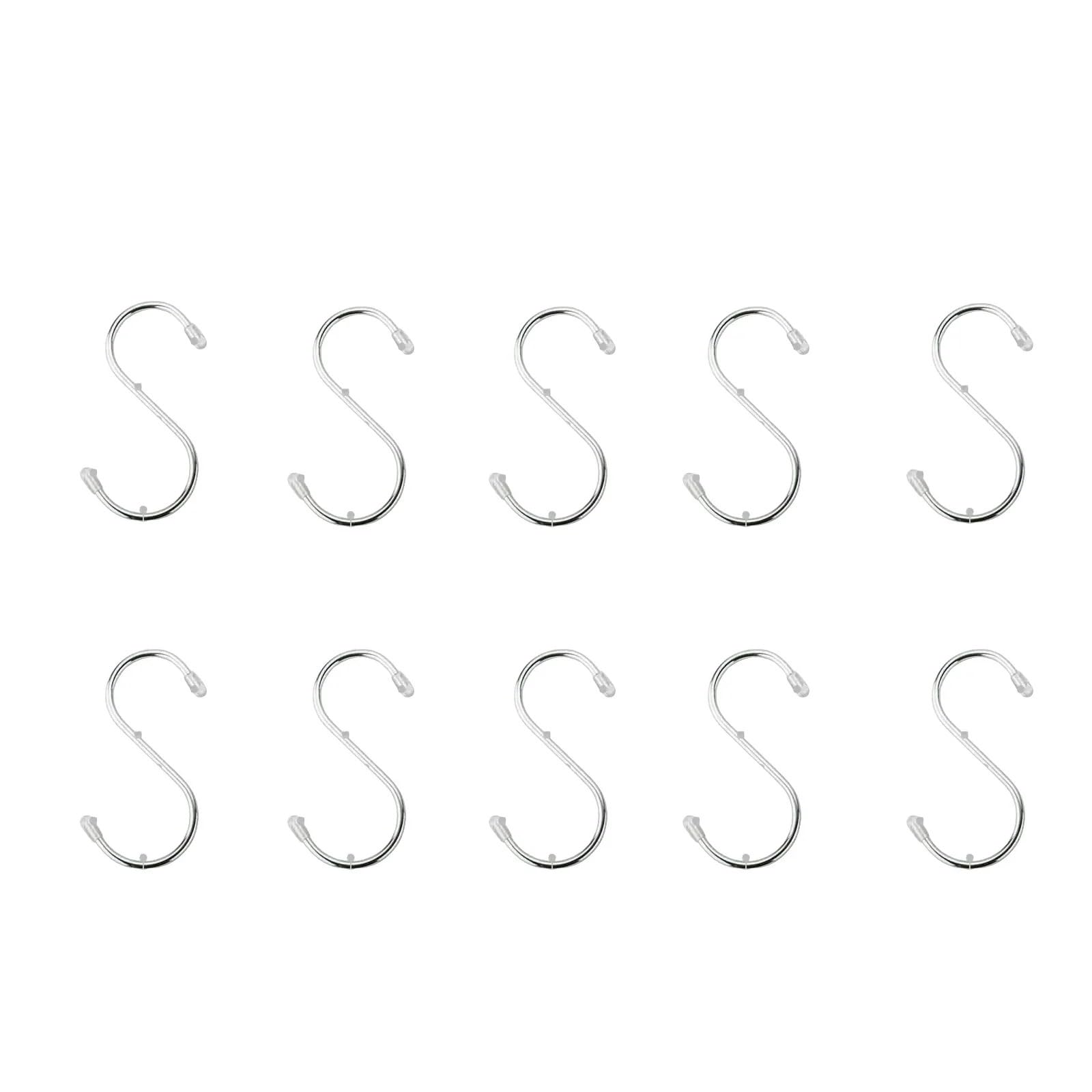 SYYYGDM 10Pcs Awning Hooks White Clothes Hook Racks for RV S-Shaped Camping Clips Hats Tent Hangers(Hanger 10pcs)
