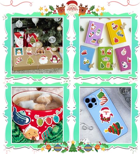 Stocking Stuffers for Kids, 100PCS Christmas Stickers, Xmas Games Crafts - image 4
