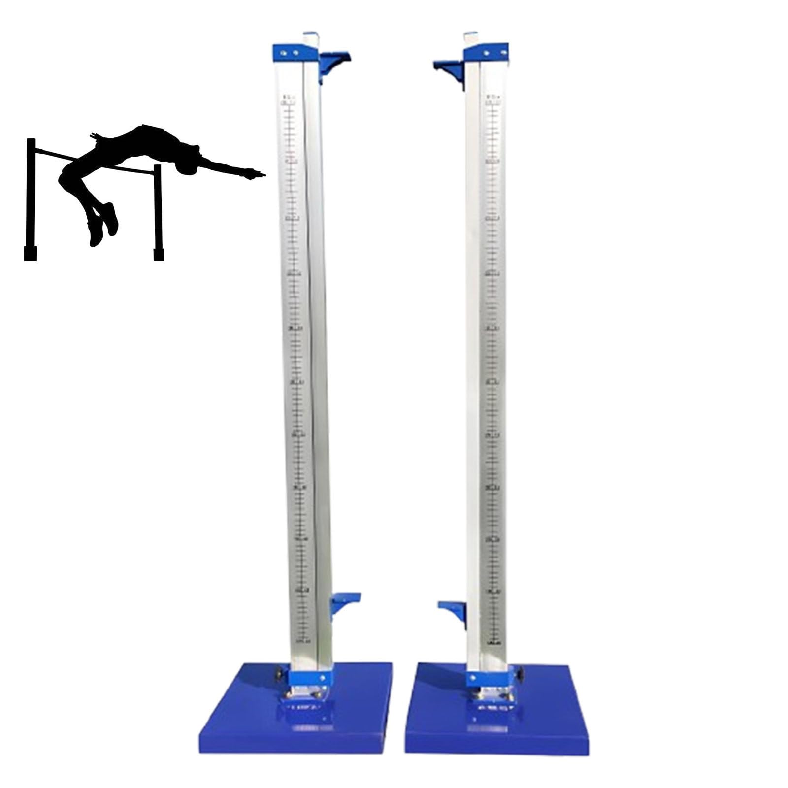 Estándares de salto altos para pista y campo, altura ajustable de 30 a 230 cm, kit de equipo de metal resistente para competiciones y entrenamiento, diseño enrollable