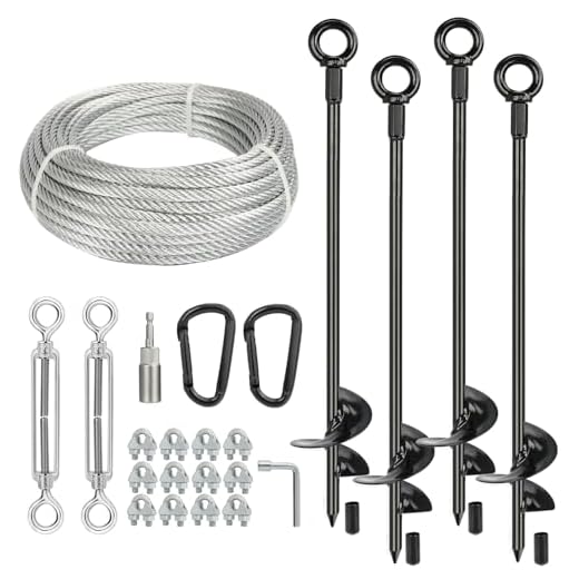 Best way to anchor shade umbrella 30" Long Ground Anchors Kit