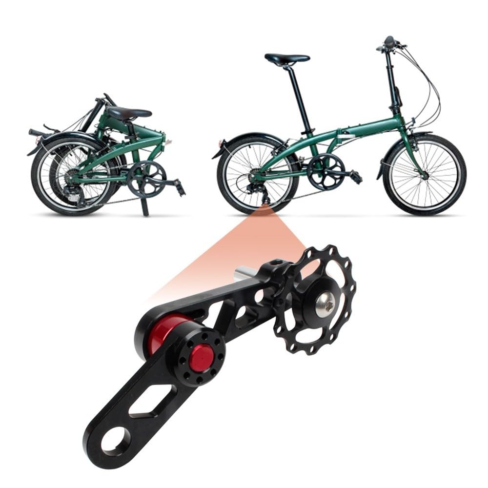 MiOYOOW Napinacz łańcucha rowerowego, przerzutka rowerowa, stop aluminium, do rowerów wyścigowych MTB, rowerów wyścigowych