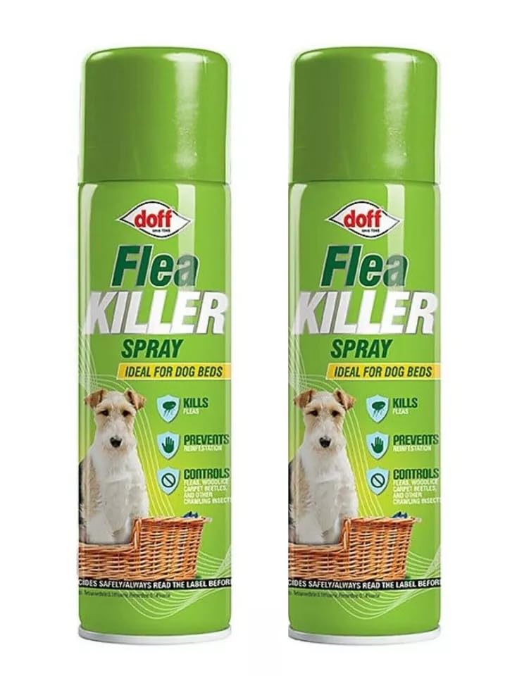 2 x Household Flea Killing Spray 200ml – Fast Acting Flea & Tick Home Treatment for Cats, Dogs, Carpets, Furniture & Pet Bedding – Safe & Effective Pest Control Solution