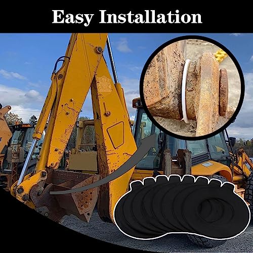 Image of 8 x 65mm Bucket Pin Shim Kit for Excavator and Skid Steer 2mm Thickness Fit for Cat Deere Kobelco Hitachi Case