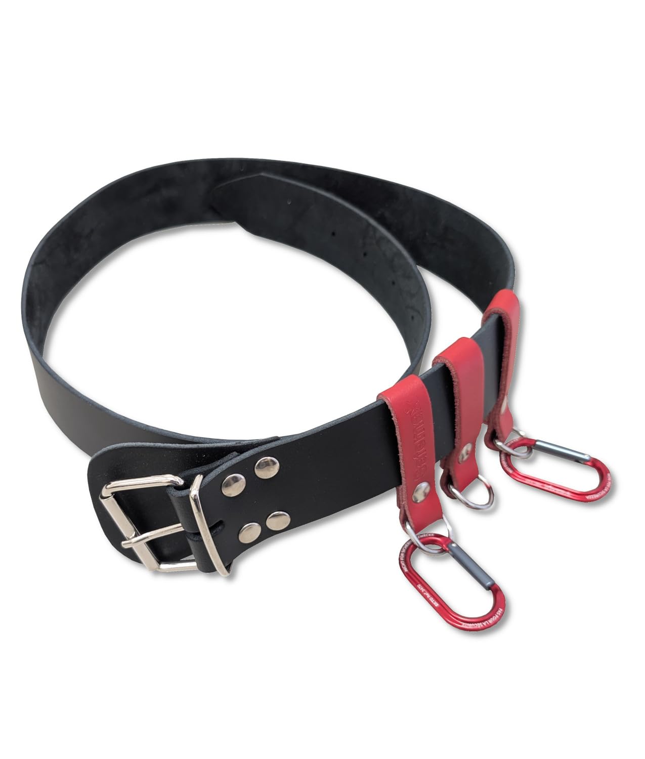 Cinturone antincendio Safemax con moschettoni lunghezza 120 cm con protezione della fibbia, disponibile con vari accessori
