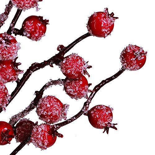 4packicyredberrypicksartificialchristmasberrysprayicedberrystemsredberrytwigbranchesforchristmasholidaywinterfloralarrangementcenterpieceseasonaldecoration188tall Urban Country Home Decor 4 pack icy red berry picks artificial christmas berry spray iced berry stems red berry twig branches for christmas holiday winter floral arrangement centerpiece seasonal decoration 188 tall urban country home decor