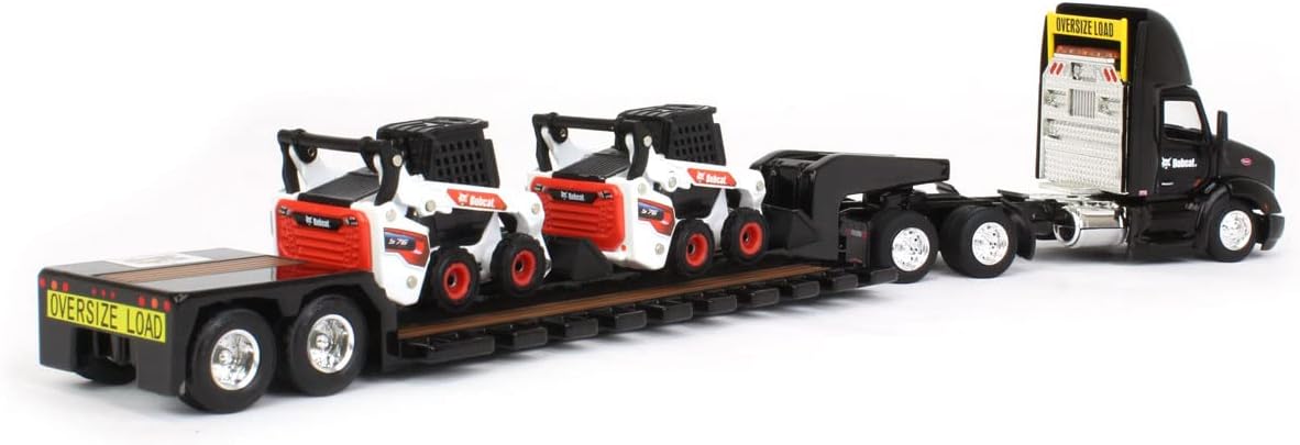 ERTL 1/64 Peterbilt 579 w/Lowboy & 2 Bobcat S76 Skid-Steer Loaders, 2022 NTT'NC Show 16446