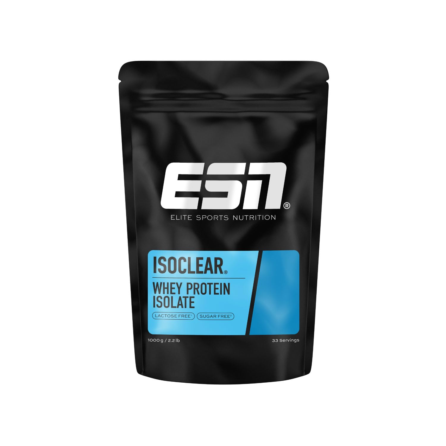ESN ISOCLEAR Whey Isolate Protein Pulver, 1000g, Mango Peach Iced Tea, Proteinlimo mit fruchtig leckerem Geschmack, clear Whey - made in Germany