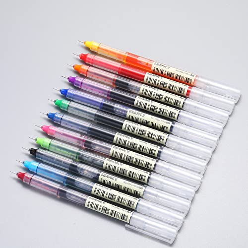 Riancy YZB-03709 Liquid Ink Rollerball Pens Multi Colored 0.5Mm Extra Fine Point Rollerball Pen Assorted Colors Gel Pens thumb #2