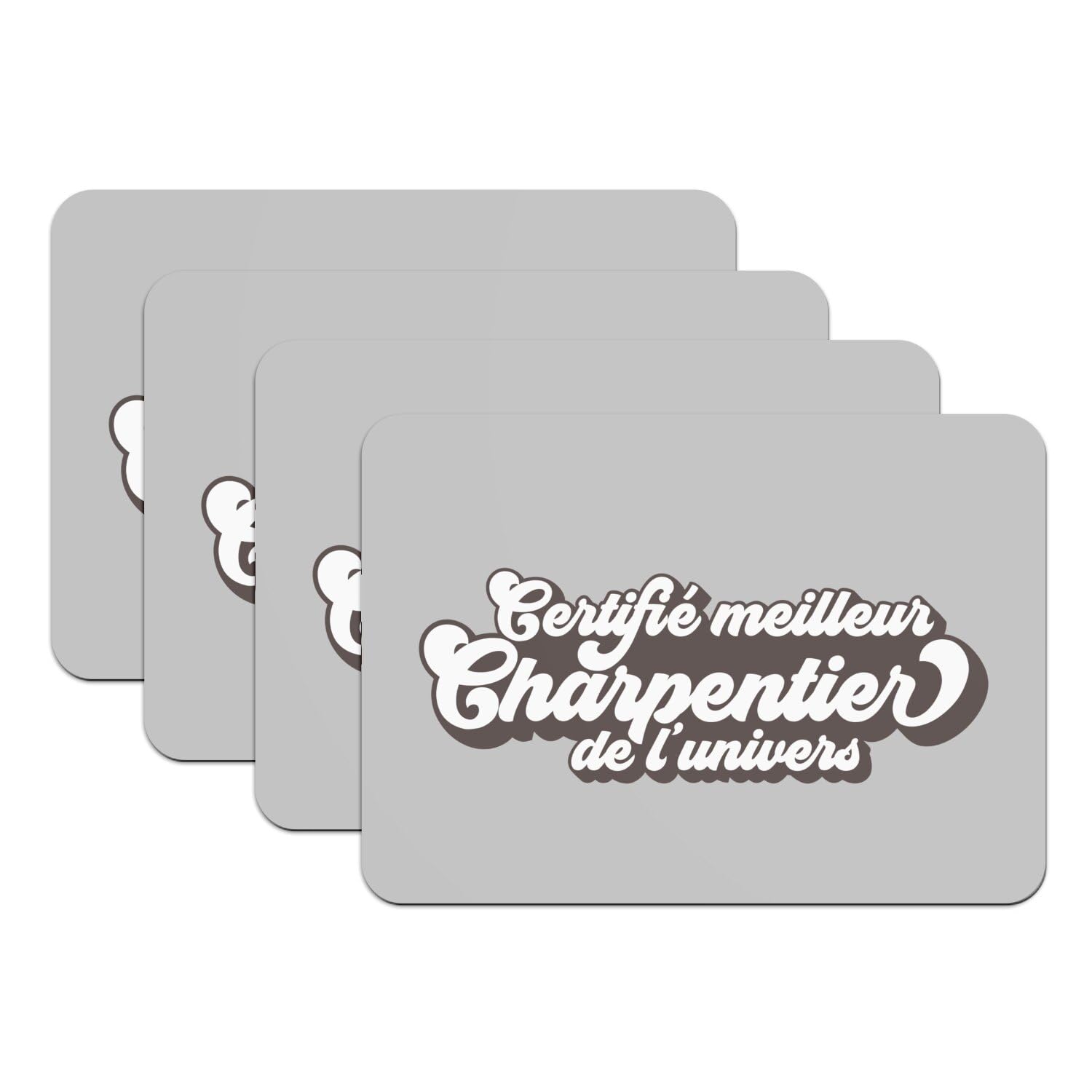 Sets de table gris caoutchouc antidérapants pour éviter les taches