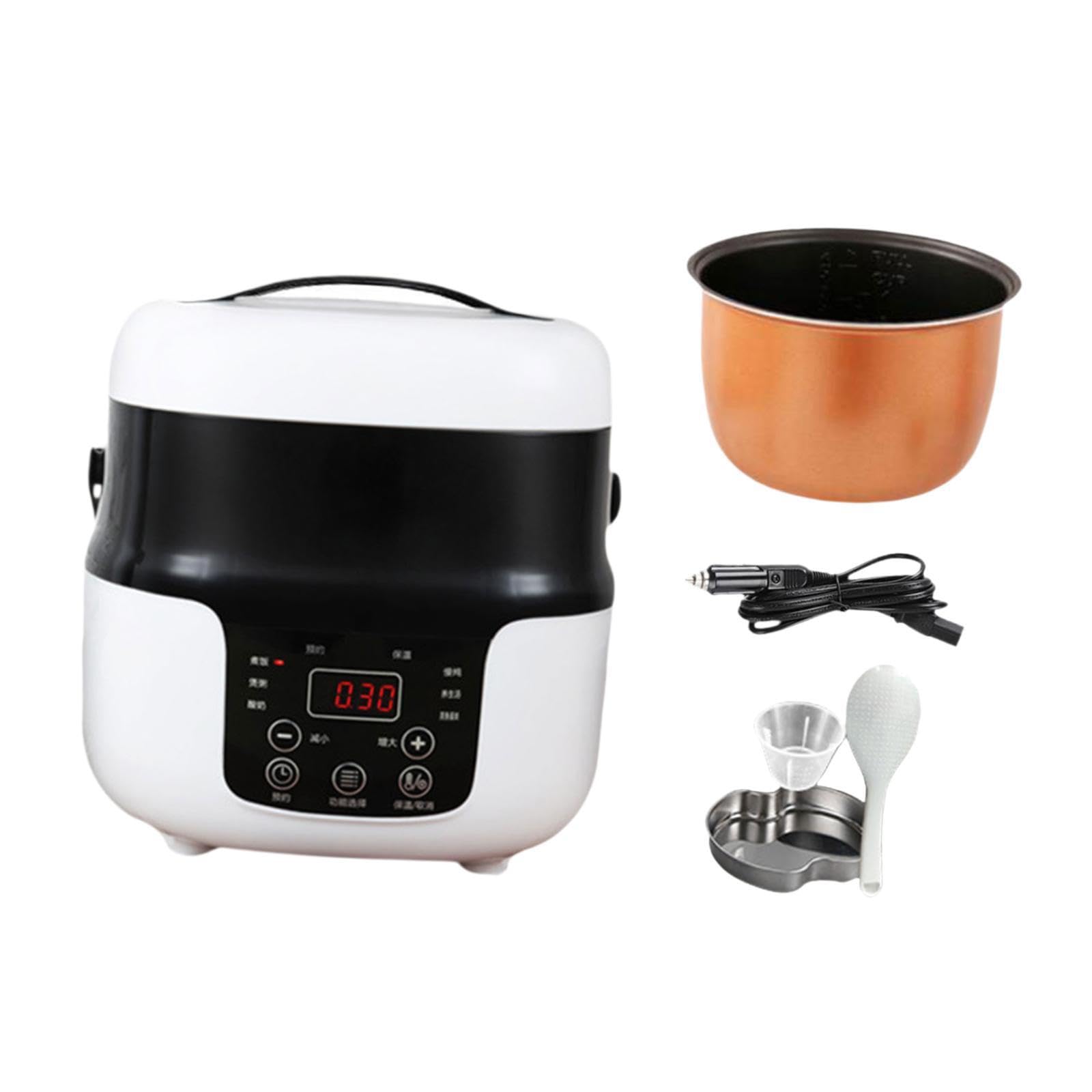 Cuociriso Multicooker Soluzioni di cottura portatili Cuociriso elettrico per auto per viaggiatori per gustare pasti deliziosi in qualsiasi momento Funzione di cottura del